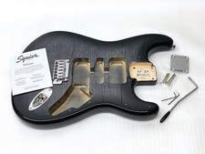 Usado, DINGED! Guitarra Fender ALL WOOOD Squier STRAT BODY Black Burst Flame Maple Top FMT comprar usado  Enviando para Brazil