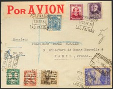 Emissioni Locali Patriottiche. Santa Cruz De Tenerife. SUL 6, NE5. 1938. 20 comprar usado  Enviando para Brazil