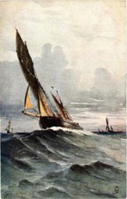 Old postcard fishing d'occasion  Expédié en Belgium