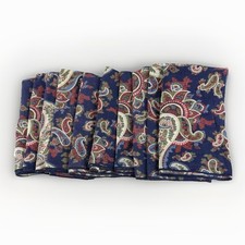 Conjunto de 10 guardanapos de pano azul marinho paisley leve todos os dias 18” boho clássico comprar usado  Enviando para Brazil