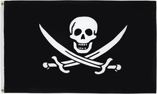 Bandiera pirata jack usato  Roma