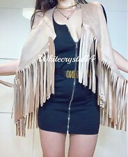Gilet donna frange usato  Italia