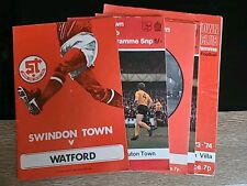 Swindon home programmes for sale  LEICESTER