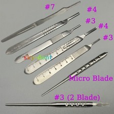 Usado, Cabo de bisturi nº. Instrumento cirúrgico suporte para alças dentais de aço inoxidável 3/7 comprar usado  Enviando para Brazil