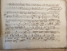 Antico manoscritto stretta usato  Genova