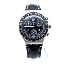 Relógio Swatch Irony Chrono cauda alta pulseira de couro YCS1000, usado comprar usado  Enviando para Brazil