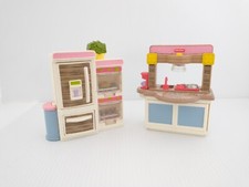 Conjunto de cozinha Fisher Price Loving Family casa de bonecas forno duplo pia geladeira, usado comprar usado  Enviando para Brazil