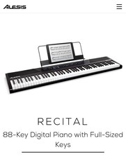 Alesis recital key for sale  LONDON