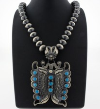 Collana perline argento usato  Spedire a Italy