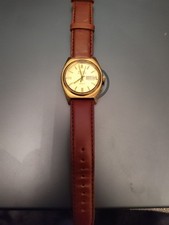 Bulova Accutron relógio de quartzo dia duplo moldura de metal aço inoxidável traseira com pulseira comprar usado  Enviando para Brazil