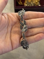 Silver tone marcasite for sale  THAMES DITTON