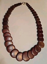 Colar redondo de madeira com miçangas comprar usado  Enviando para Brazil