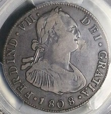 1808 PCGS VF 25 Guatemala 4 reais colonial Ferdinand VII moeda POP 1/1 25051902D comprar usado  Enviando para Brazil