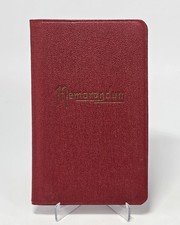 Red leather memorandum for sale  Miami