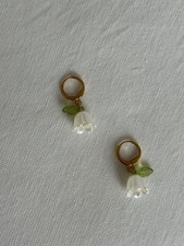 Creolen gold blume gebraucht kaufen  Eschweiler