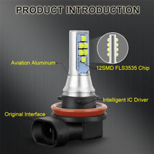 2PÇS H11 H8 lâmpada LED flash estroboscópio piscando branco 12V 24V DRL luz de neblina de carro comprar usado  Enviando para Brazil
