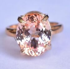 Anel de casamento natural Padparadscha safira prata esterlina 925 certificado, usado comprar usado  Enviando para Brazil