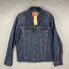 Jaqueta Levi's Trucker Masculina Pequena Unissex Jeans Denim Azul Índigo Escuro Padrão comprar usado  Enviando para Brazil