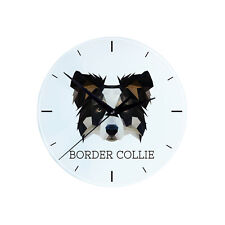 Border Collie geometric clock Art-Dog na sprzedaż  PL