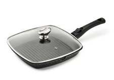 Pradel Excellence 28cm Patelnia grillowa Nieprzywierająca szklana pokrywa  na sprzedaż  PL