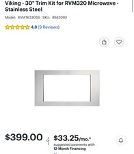Viking rvmtk330ss inch for sale  Chicago