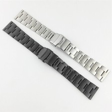 Pulseira de relógio de aço inoxidável escovado 18 20 22 24 26 mm pulseira universal comprar usado  Enviando para Brazil