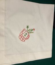 Hand embroideredcotton napkins for sale  FORDINGBRIDGE