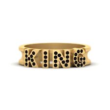 Aliança de casamento masculina KING anel de noivado prata esterlina sólida Royal King, usado comprar usado  Enviando para Brazil