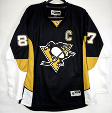 Camiseta feminina de hóquei costurada NHL Pittsburgh Penguins Reebok Sidney Crosby #87 GG comprar usado  Enviando para Brazil