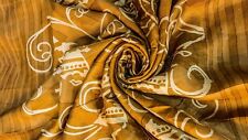 Tecido 100% Vintage Seda Pura Sari Impresso Reciclado Saree Material de Seda PSS16487 comprar usado  Enviando para Brazil
