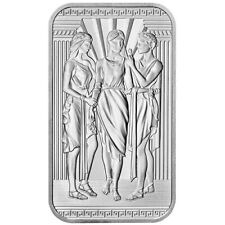 2022 1 Oz prata Grã-Bretanha The Great Engravers Collection barra TRÊS GRAÇAS. comprar usado  Enviando para Brazil
