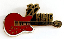 B.B. Broche em forma de guitarra King vermelho Lucille blues música lenda músico lembrança   comprar usado  Enviando para Brazil