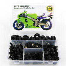 Kit de parafusos de carenagem de aço preto ajuste de reposição para Kawasaki ZX7R 1996-2003 comprar usado  Enviando para Brazil