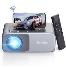 Proyector de video de películas Raydem Native 1080P 13000L WiFi y Bluetooth 5.0 segunda mano  Embacar hacia Argentina