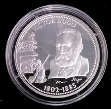 MÉDAILLE EN ARGENT - LIBERTÉ ÉGALITÉ FRATERNITÉ - VICTOR HUGO comprar usado  Enviando para Brazil