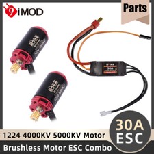 Mini combo motor 9IMOD sem escova 30A ESC 1224 para carro de controle remoto axial SCX24 TRX4M em escala 1/24 comprar usado  Enviando para Brazil