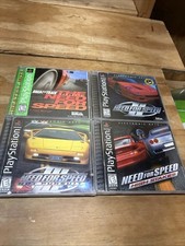Lote de 4 jogos Need For Speed PS1 - 1, 2, 3 Hot Pursuit e High Stakes na caixa bom! comprar usado  Enviando para Brazil