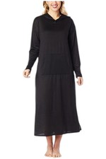Maxi espreguiçadeira feminina Comfort Code malha escovada com capuz preta comprar usado  Enviando para Brazil