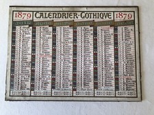 Calendrier gothique 1879 d'occasion  La Turballe