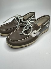 Sapato Feminino Speery Rosefish Slip On Boat Tamanho 5M Marrom Linho Aveia ~ NOVO comprar usado  Enviando para Brazil