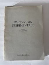 Psicologia sperimentale vicari usato  Verona