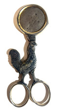CORTADOR DE OVOS COZIDOS ANTIGO ALEMANHA 5-1/4" DE COMPRIMENTO COM GALO/TESOURA DE GALINHA comprar usado  Enviando para Brazil