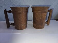 Pair vintage wooden for sale  SWANAGE