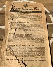 Ww2 ariel propaganda for sale  COLCHESTER