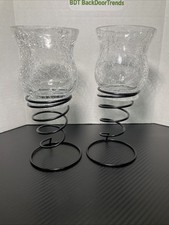 Crackle glass votive for sale  West Liberty