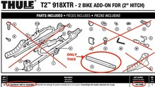 Thule 918xtr backbone for sale  Marana