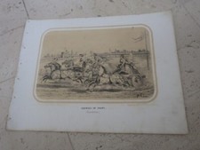 1850.gravure lithographie cour d'occasion  Saint-Quay-Portrieux