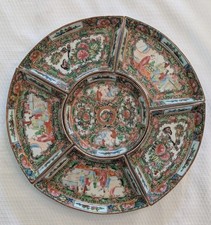 Antigo Conjunto de Carne Doce de Porcelana Medalhão Rosa Famille, RARO, 6 peças, década de 1920 comprar usado  Enviando para Brazil