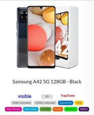 Samsung Galaxy A42 5G 128GB GSM-CDMA desbloqueado Verizon/T-Mobile/AT&T/Visível  comprar usado Samsung Galaxy A42 5G 128GB GSM-CDMA desbloqueado Verizon/T-Mobile/AT&T/Visível  comprar usado  Enviando para Brazil