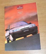 Rover brochure 1990 for sale  FAREHAM